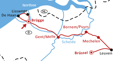 Radeln von BRÜSSEL nach BRÜGGE