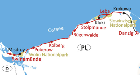 Ostseeküste ab Swinemünde