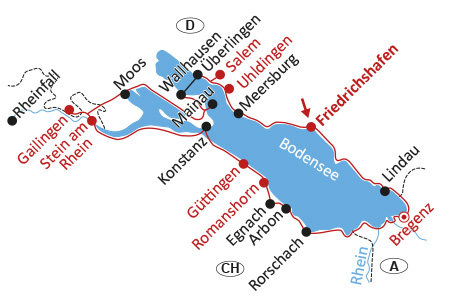 Bodensee-Radweg ab Friedrichshafen