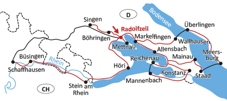 Sternrad Bodensee ab Radolfzell