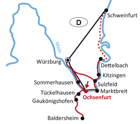 Sternrad MAIN-Radweg ab Ochsenfurt