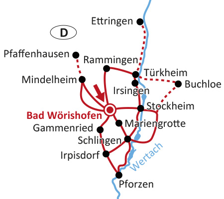 WERTACH - Radweg ab Wörishofen