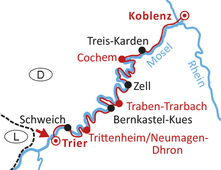 Moselradweg Trier-Koblenz