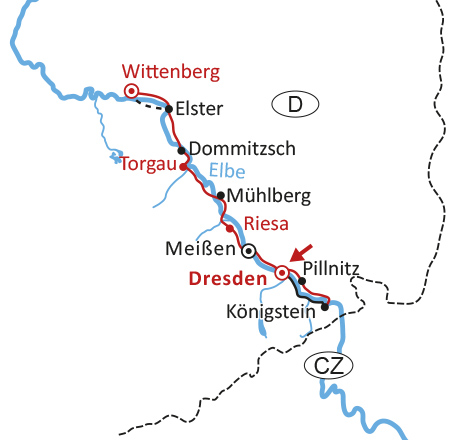 Elbe-Radweg Dresden - Wittenberg