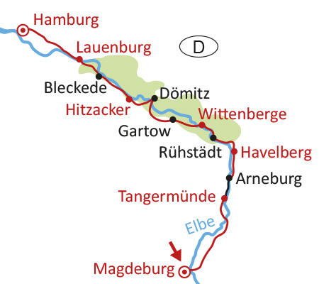 Elbe-Radweg Magdeburg - Hamburg