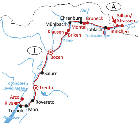 PUSTERTAL- & ETSCH-Radweg klassisch