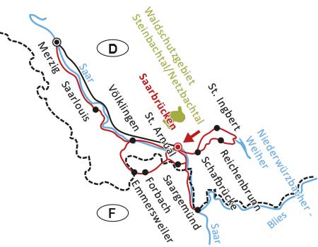 Sternradeln am SAAR-Radweg