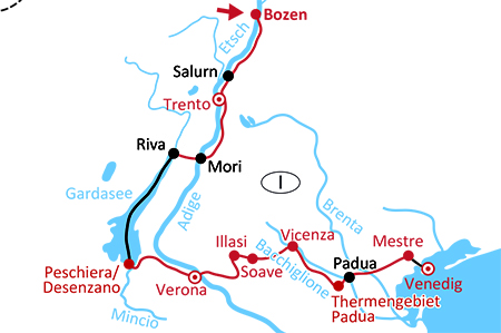 Bozen - Verona - Venedig