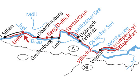 DRAU-Radweg und Kärntner Seen